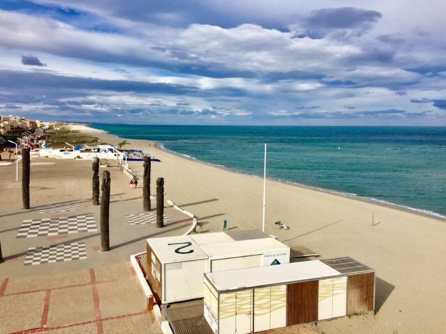 Barcaresa-Villa Vue Mer Acces Direct Plage - Piscine Le Barcarès Kültér fotó