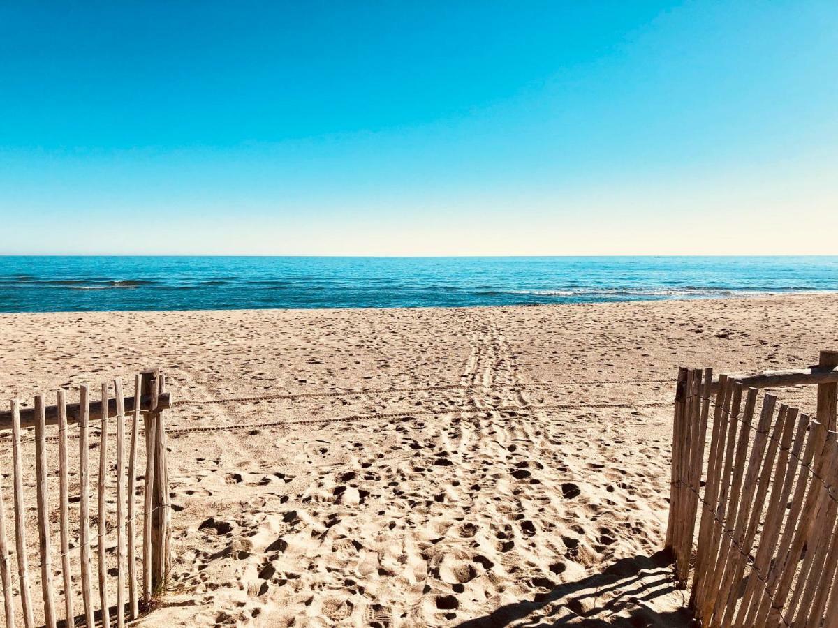 Barcaresa-Villa Vue Mer Acces Direct Plage - Piscine Le Barcarès Kültér fotó