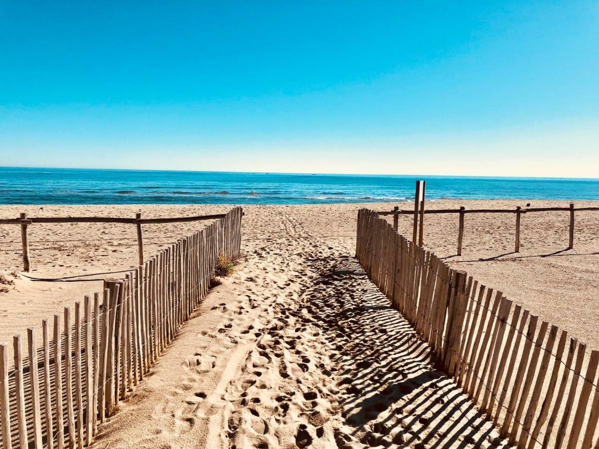 Barcaresa-Villa Vue Mer Acces Direct Plage - Piscine Le Barcarès Kültér fotó